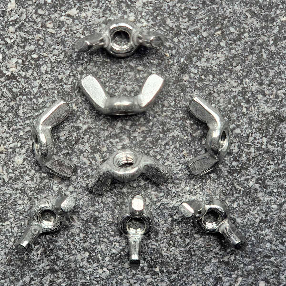 DAUMLINK Écrous Écrou papillon M5 inox 25 pièces sans outil