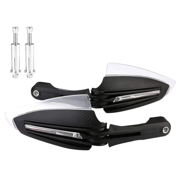 OUKENS Protège-Mains Moto LED Universel 22mm 7/8" x2 ABS