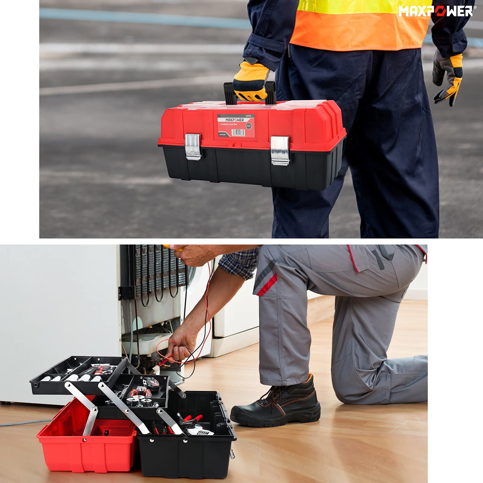 MaxPower Boite à outils 42 cm version améliorée PP