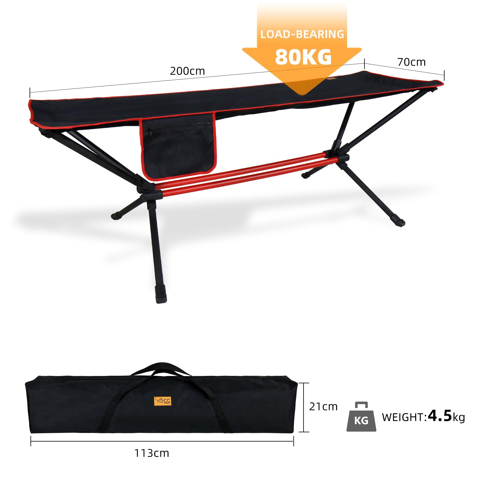 CCLIFE DIY Tools hamac camping armature 4,5 kg 80 kg