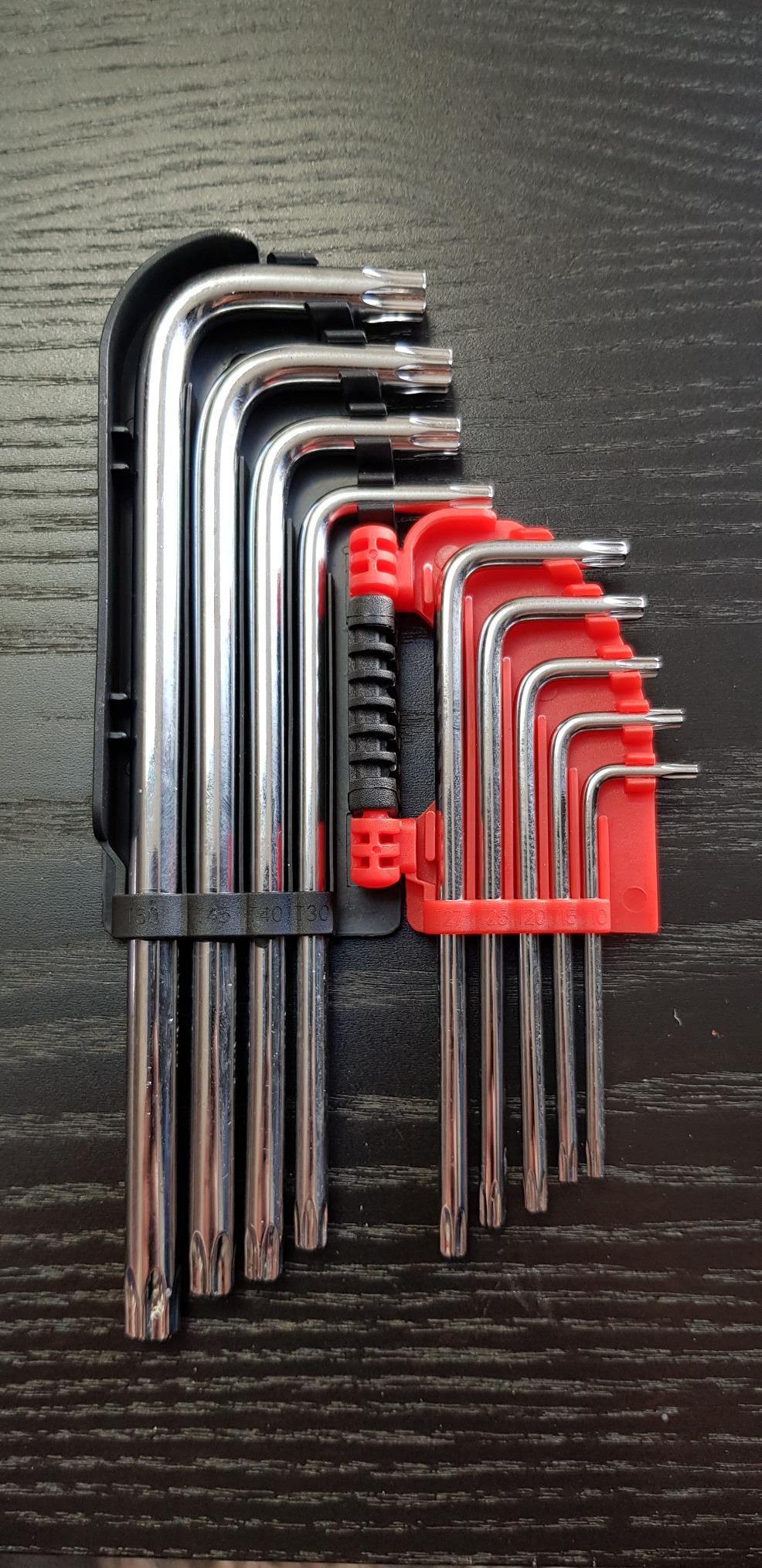 MaxPower Clé jeu 9 clés allen torx percées 1,5-10mm