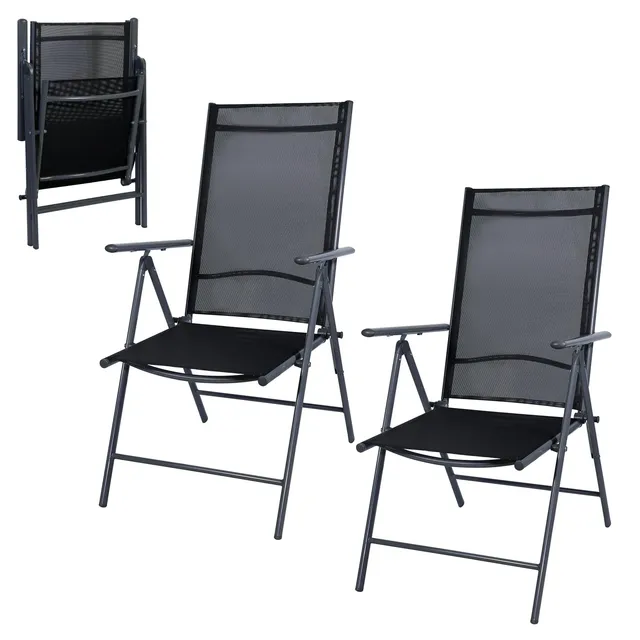 CCLIFE DIY Tools chaise jardin pliante Teslin 150 kg