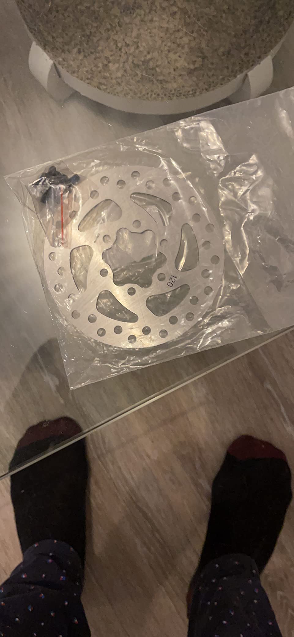 Jadeshay Articles Ménagers Disque frein VTT inox 120mm