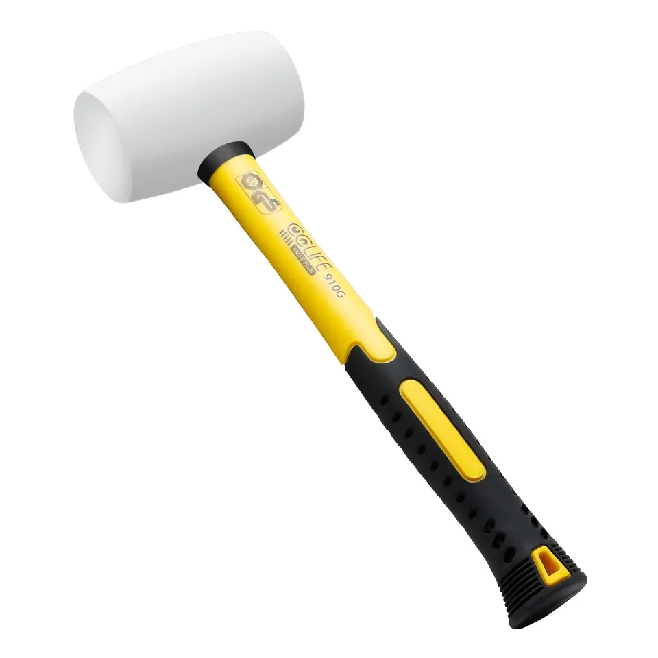 CCLIFE DIY Tools maillet caoutchouc 910g blanc carrelage