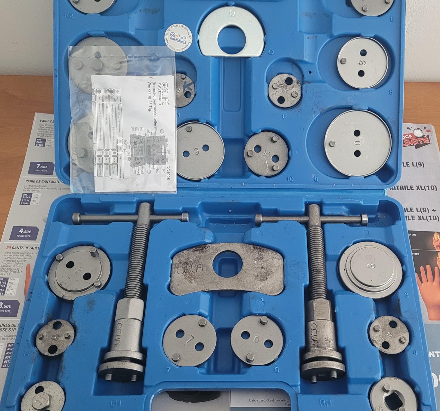CCLIFE Brake System Tools repousse piston 22 pièces