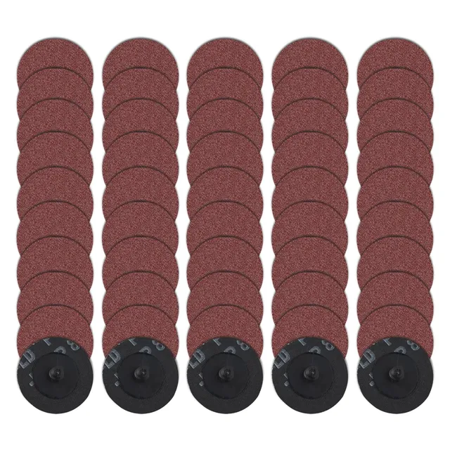 LEONTOOL 50 disques ponçage 2 pouces grain 60 oxyde alu