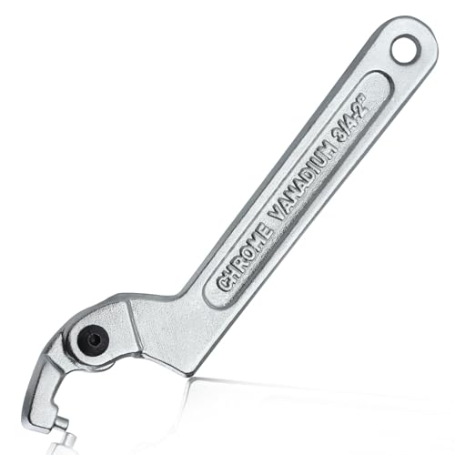 LEONTOOL Clés à Molette Clé crochet C 19-51 mm acier