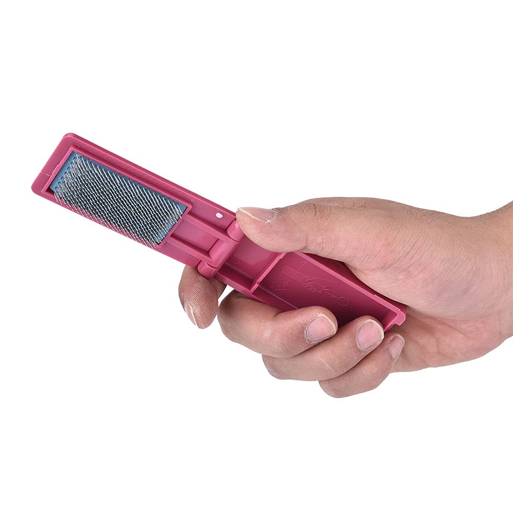 OUKENS Brosse chaussures danse portable rouge 9cm