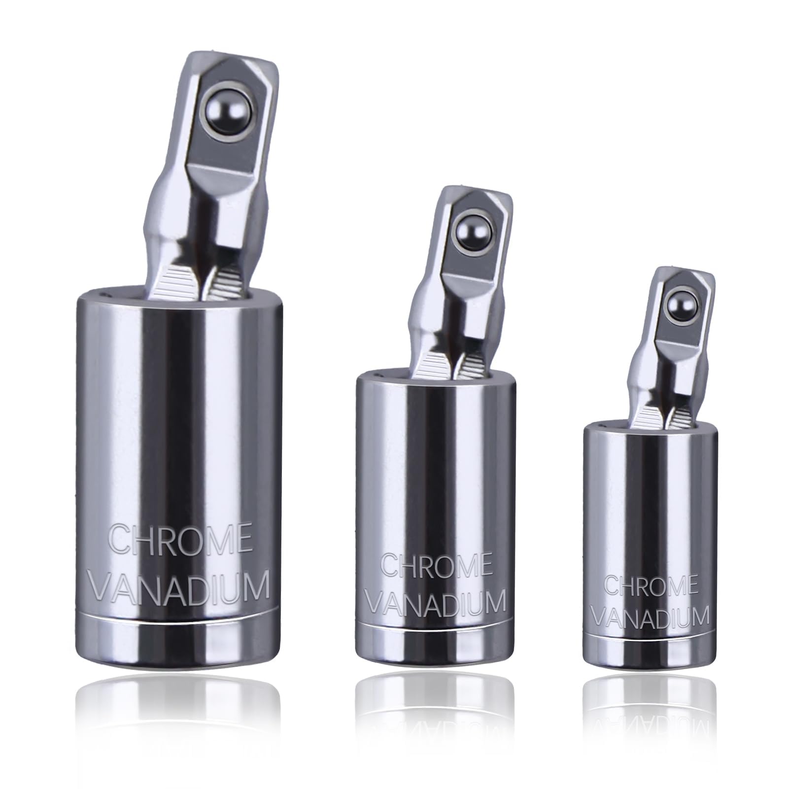 LEONTOOL Jeux de Douilles lot 3 douilles universelles 360° CR-V