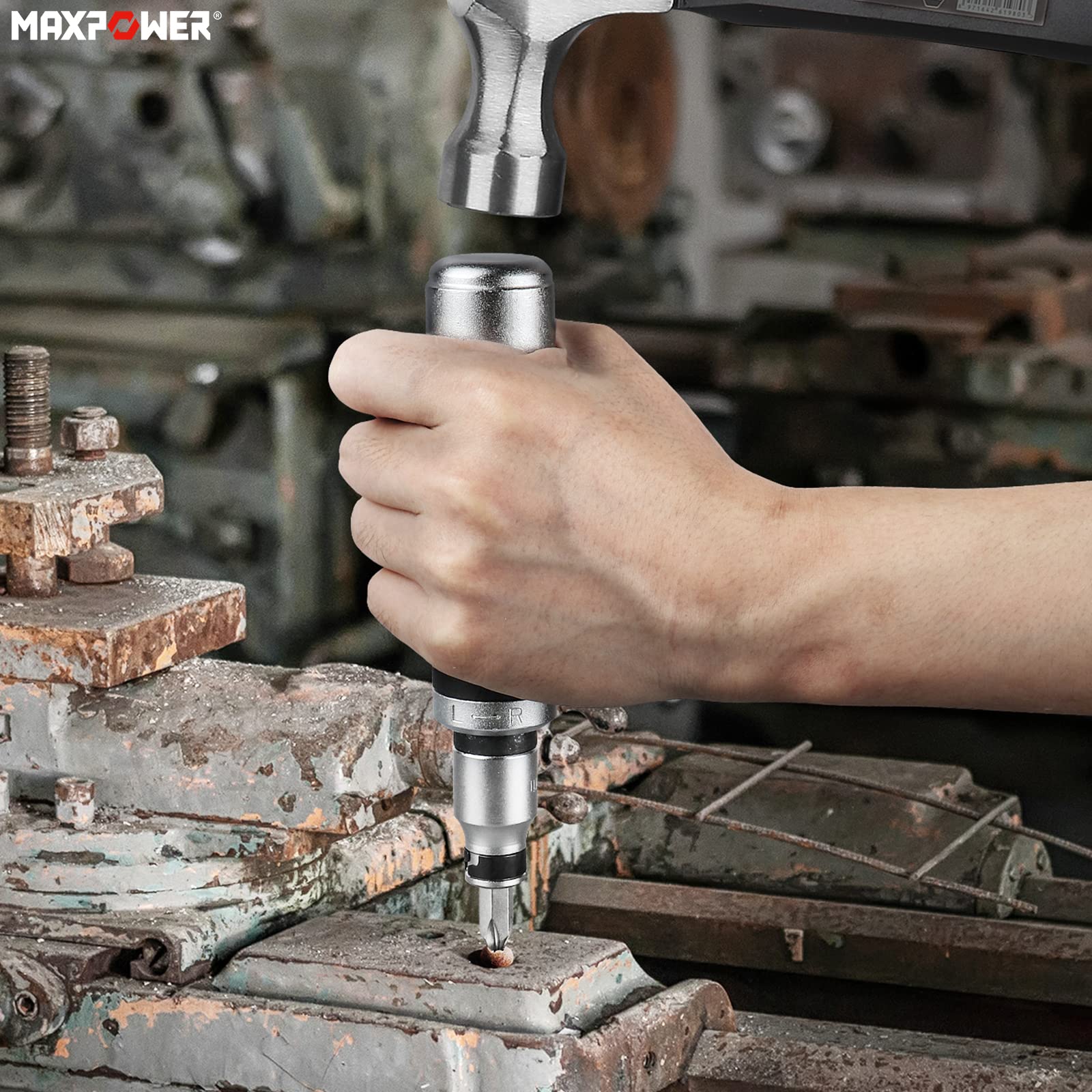 MaxPower Outils de frappe Tournevis à Frapper 12 Pièces