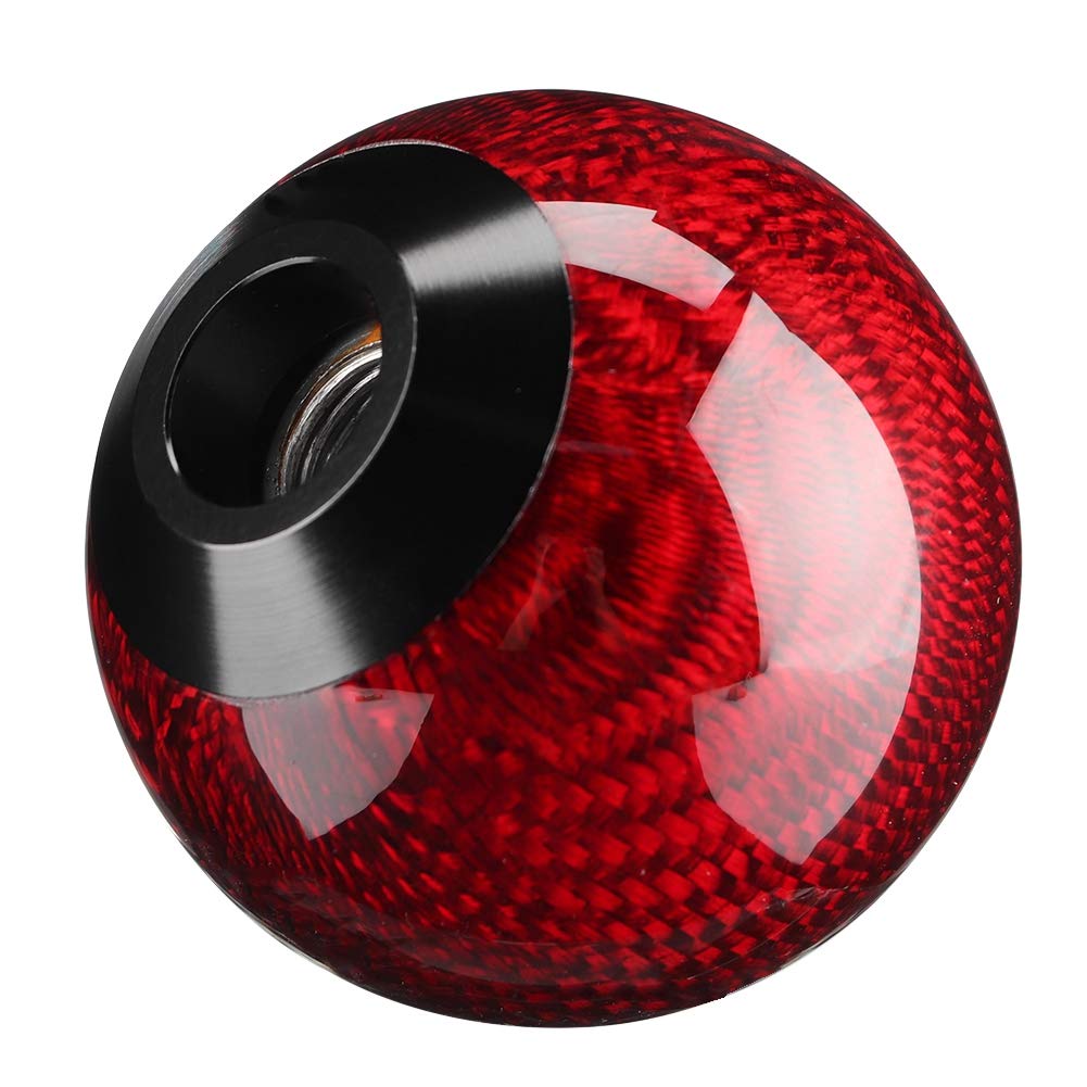 OUKENS Modification automobile pommeau vitesse rouge métal