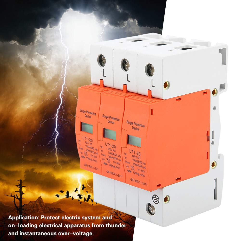 Jadeshay Installation Électrique Parafoudre 3P 20kA 420V