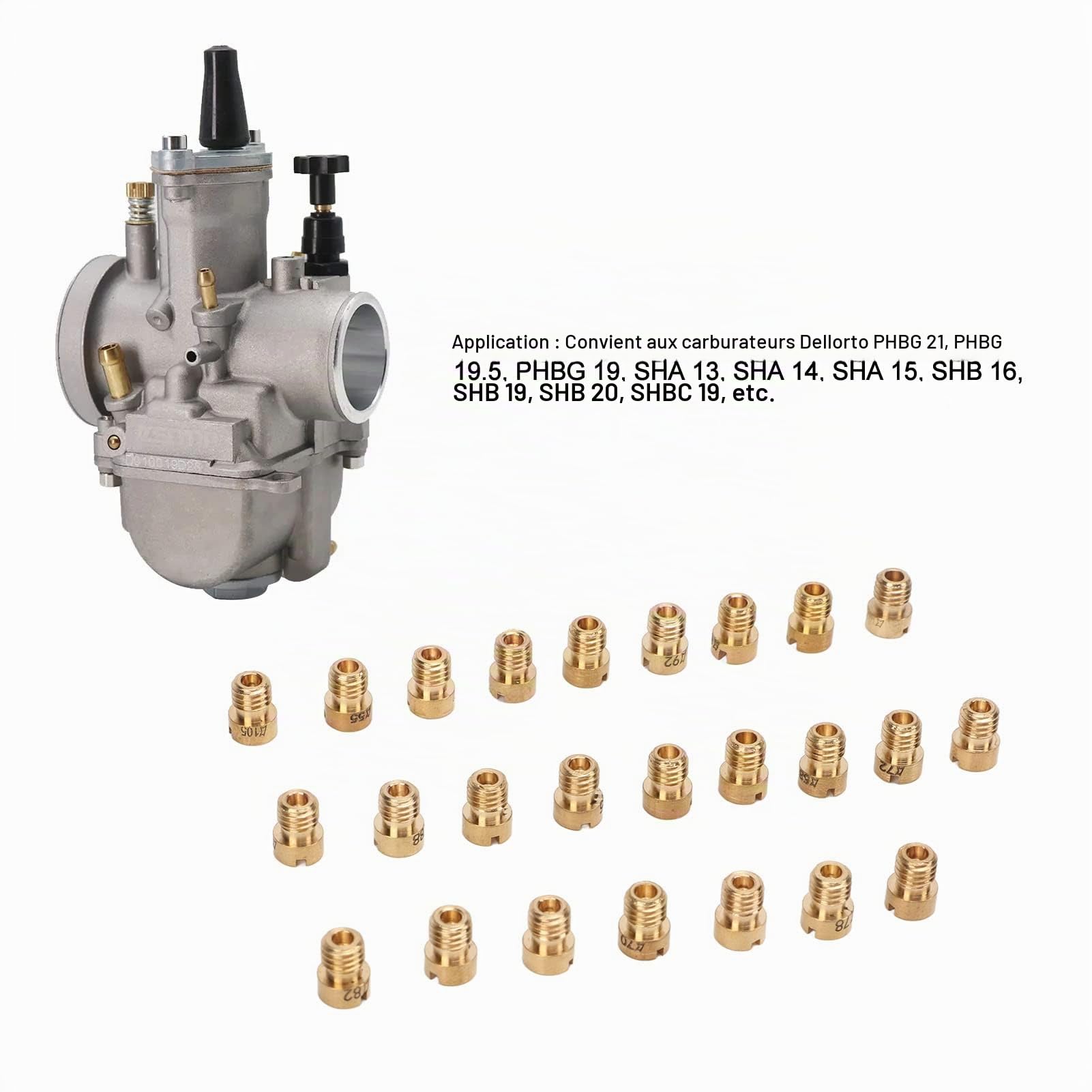 OUKENS Pièces d'auto kit gicleur carburateur M5 55-115 25 pcs