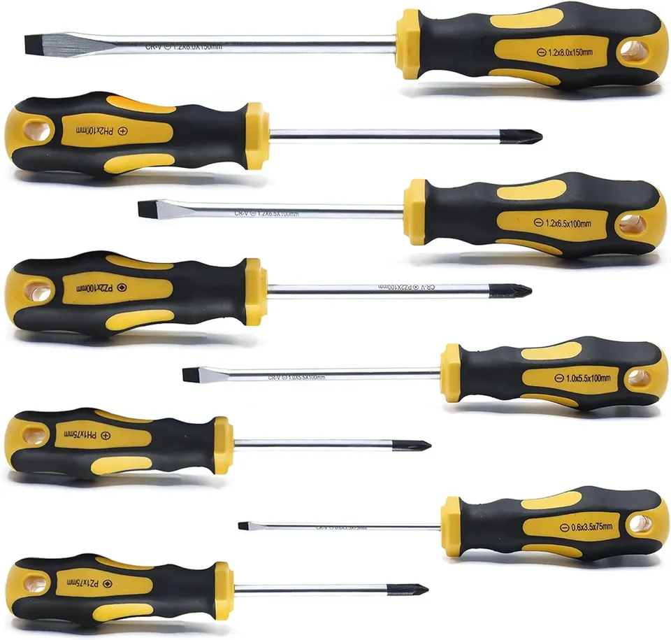 CCLIFE Screwdriver Sets jeu tournevis aimanté 8 pcs PH PZ SL