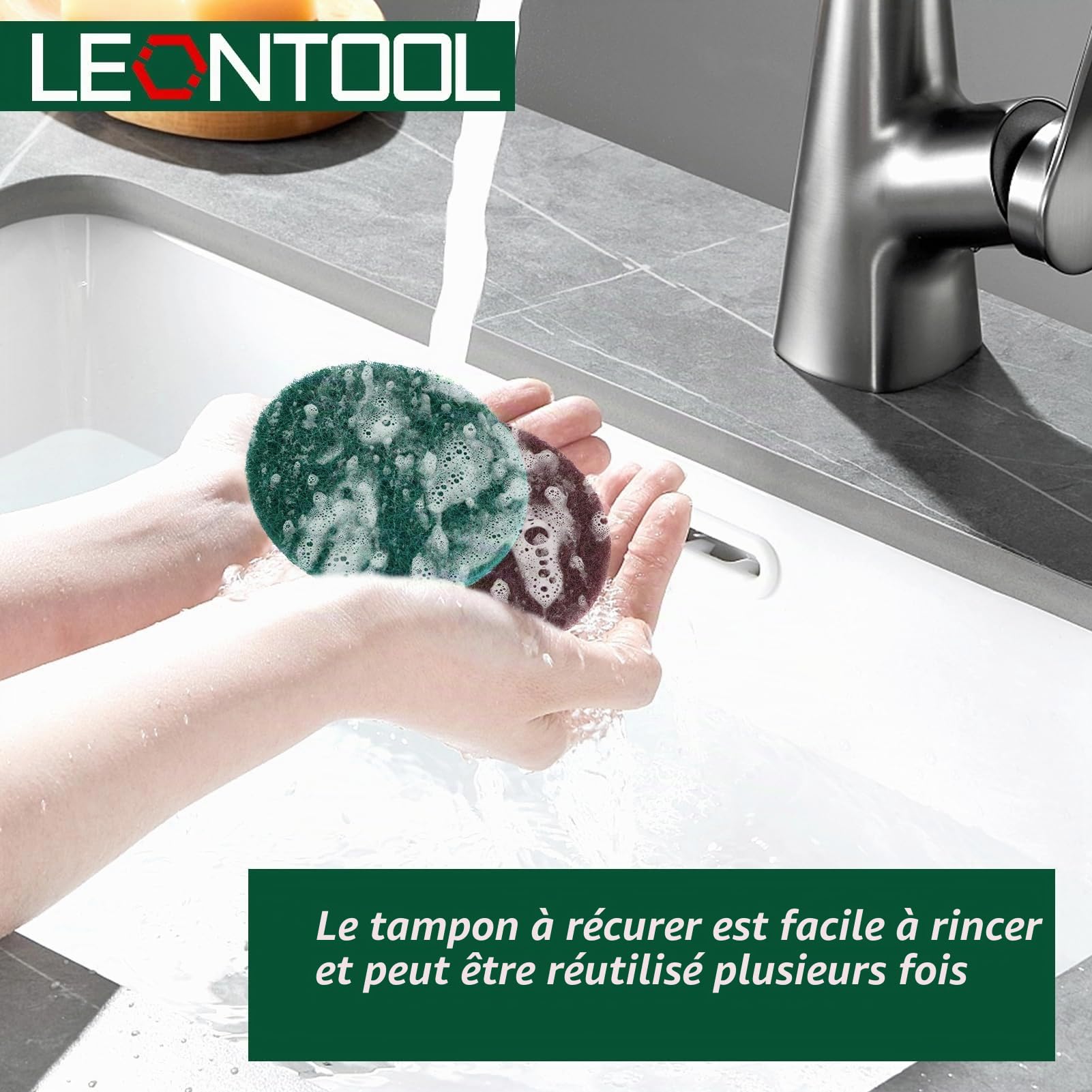 LEONTOOL Kit Nettoyage Perceuse 10,2 cm 7 Pièces Joint