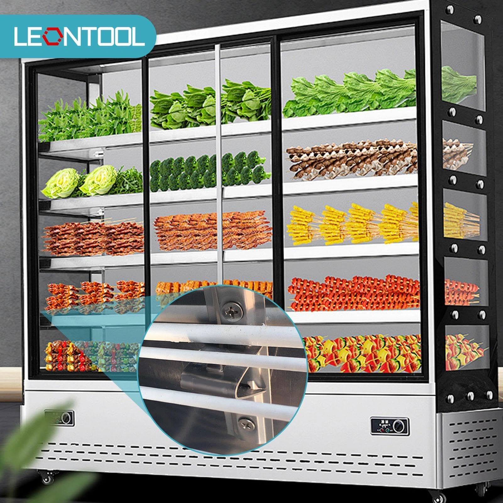 LEONTOOL 920158 Pince étagère frigo inox lot 16