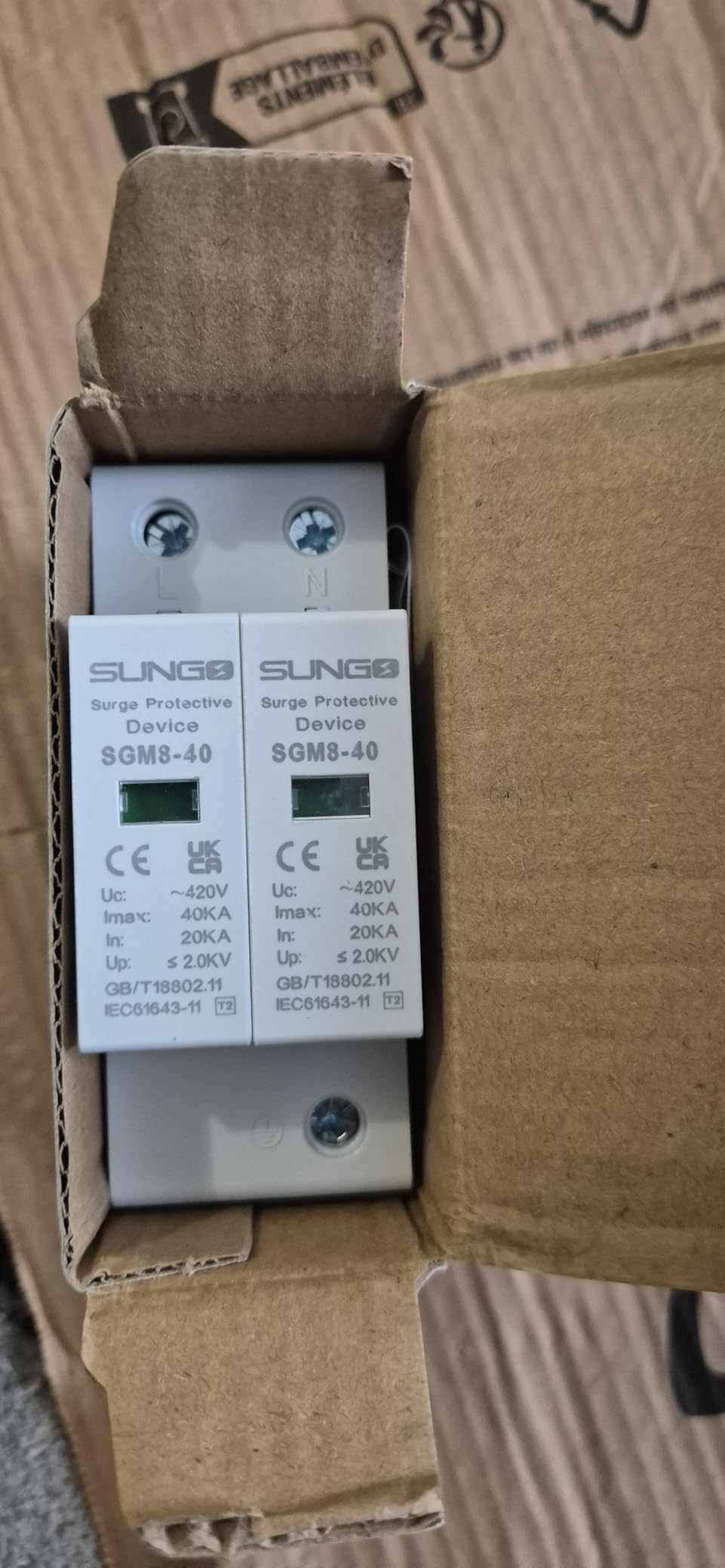 Jadeshay Installation Électrique parafoudre 2P 40kA 220V