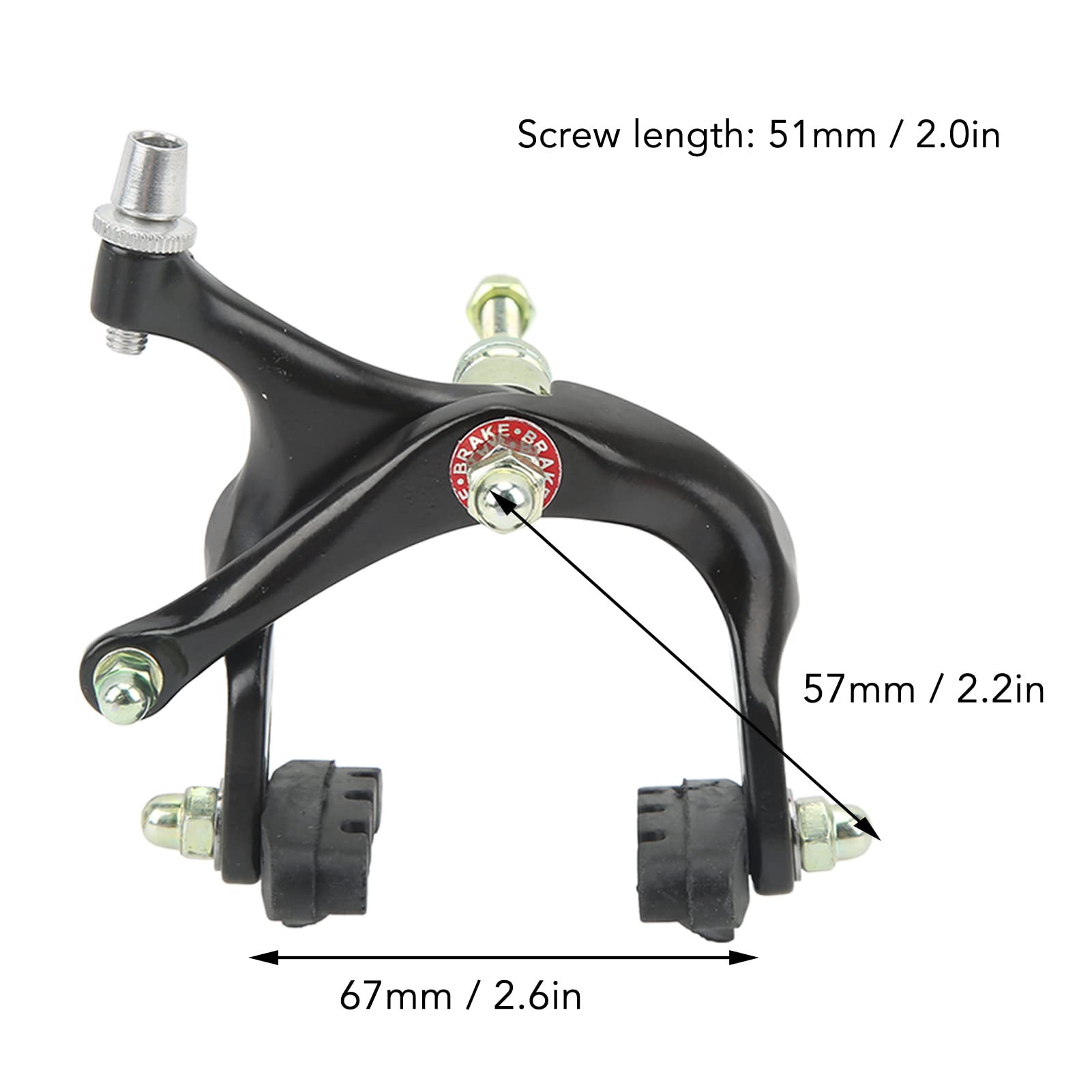 OUKENS Étrier Frein Vélo Route Avant Alu 67mm