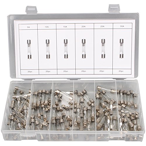 CCLIFE DIY Tools fusibles verre voiture 120 pièces 5-30A