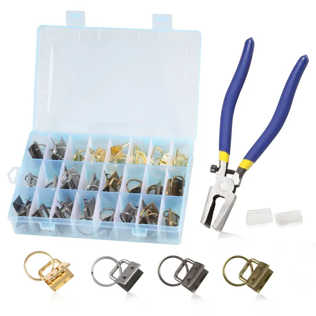LEONTOOL Pinces Émetteurs Clés Porte-clés 32 pièces 2 cm 4 couleurs
