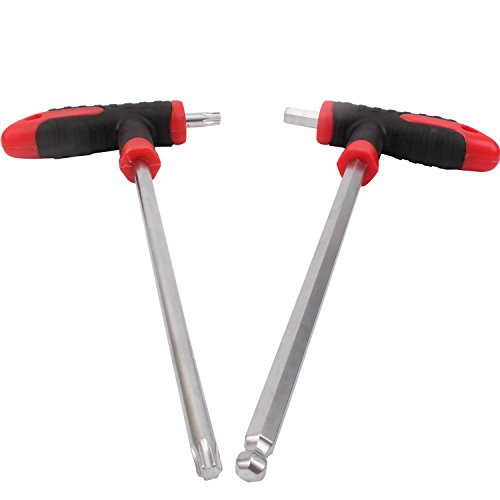 CCLIFE Wrenches Coffret Clés en T Allen Torx 16 pièces