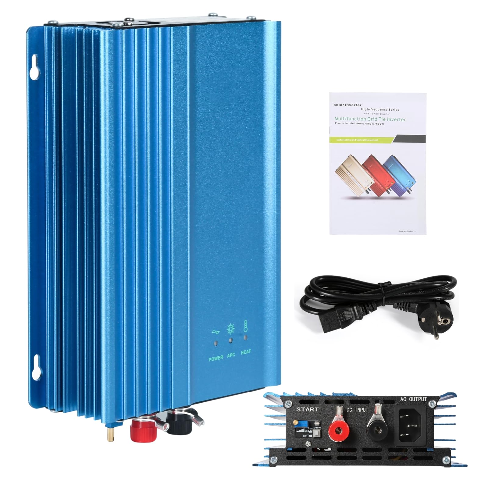 Jadeshay Solaire Photovoltaïque 500W Micro Onduleur 24V 220V MPPT