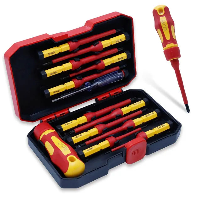 CCLife Screwdriver Sets jeu tournevis VDE 1000V 13 pcs boîte