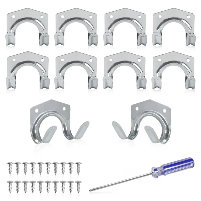 LEONTOOL Rangement crochets à outils lot de 10 avec vis fer