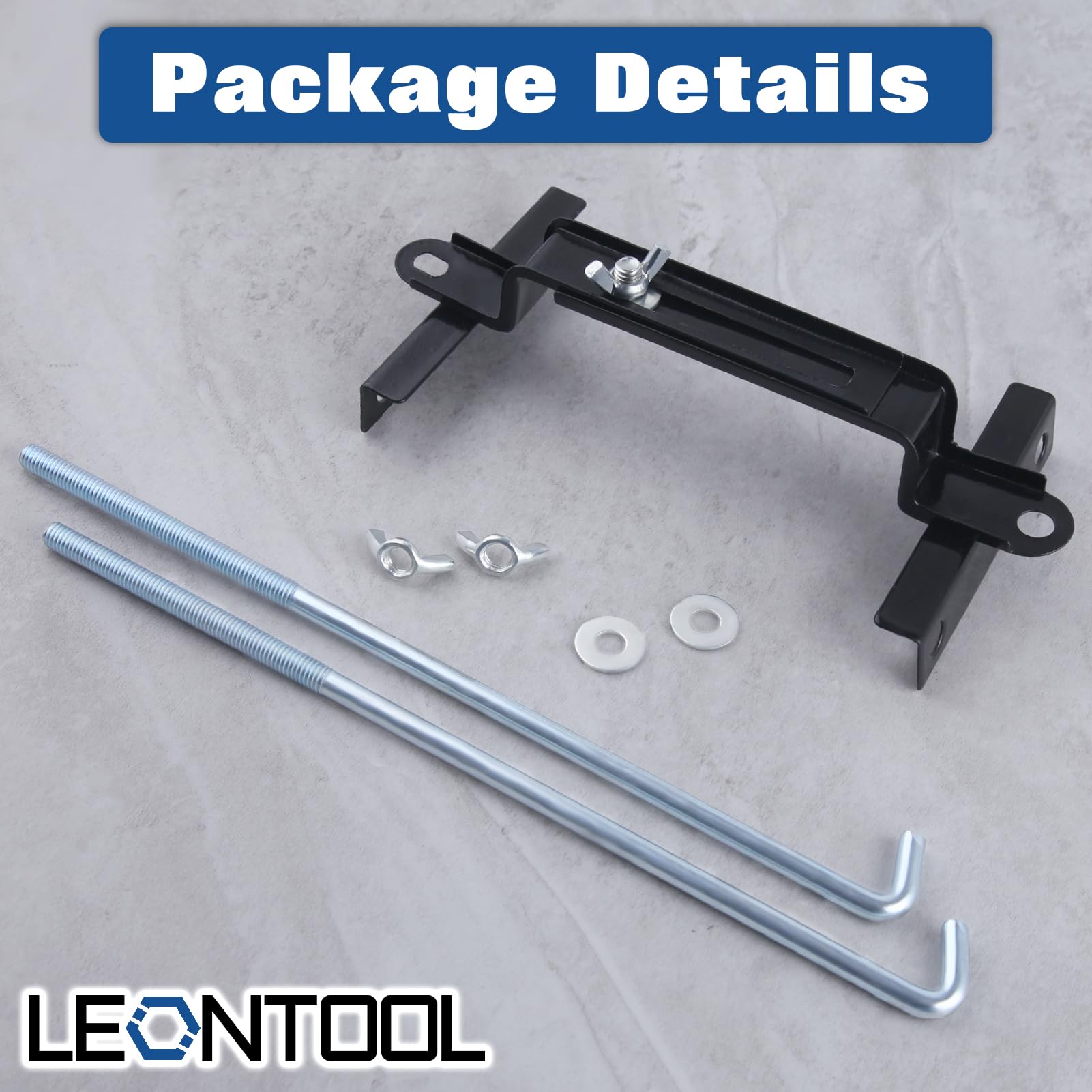 LEONTOOL Support Batterie Réglable Universel Barre en J
