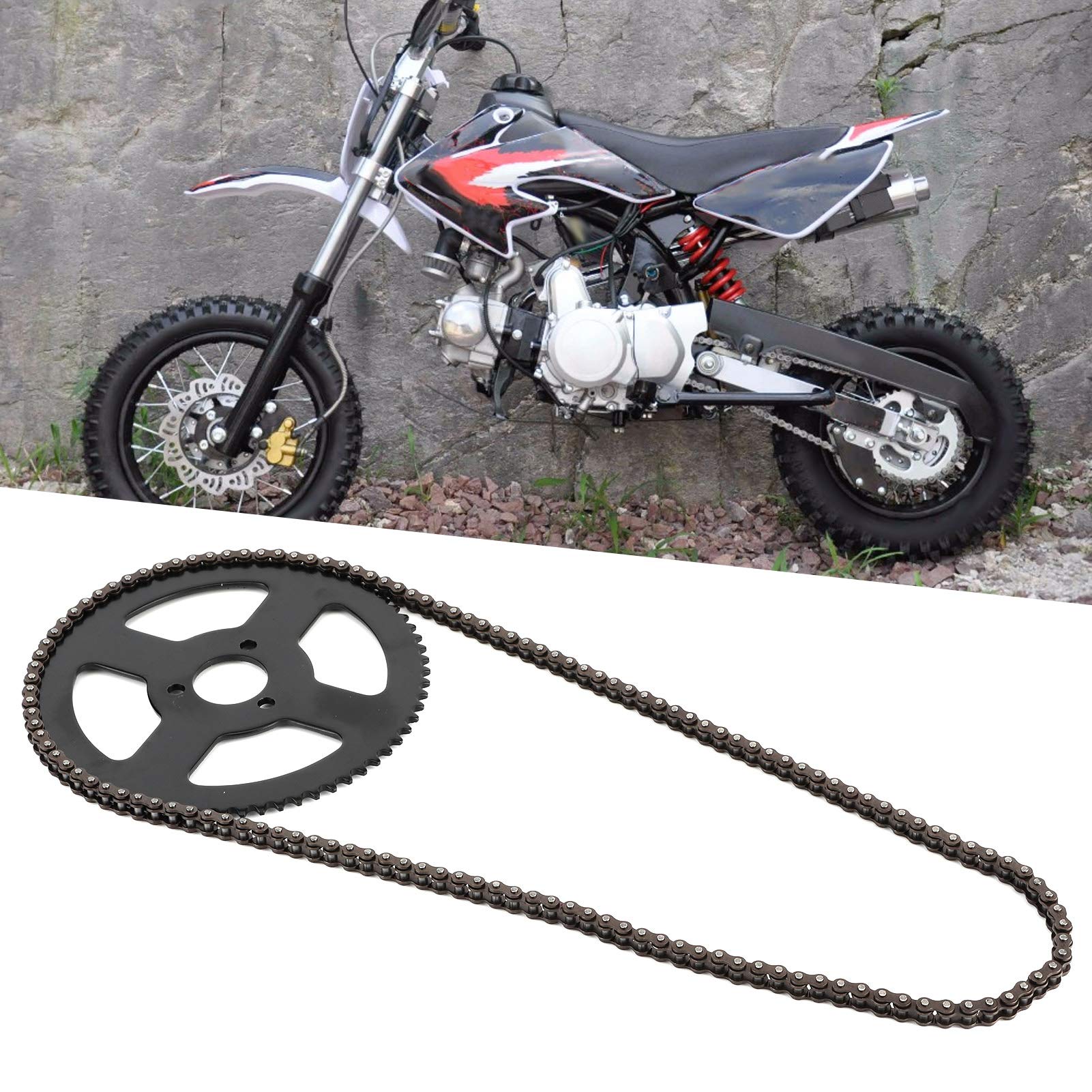 OUKENS Chaîne d'entraînement universelle acier mini-moto quad