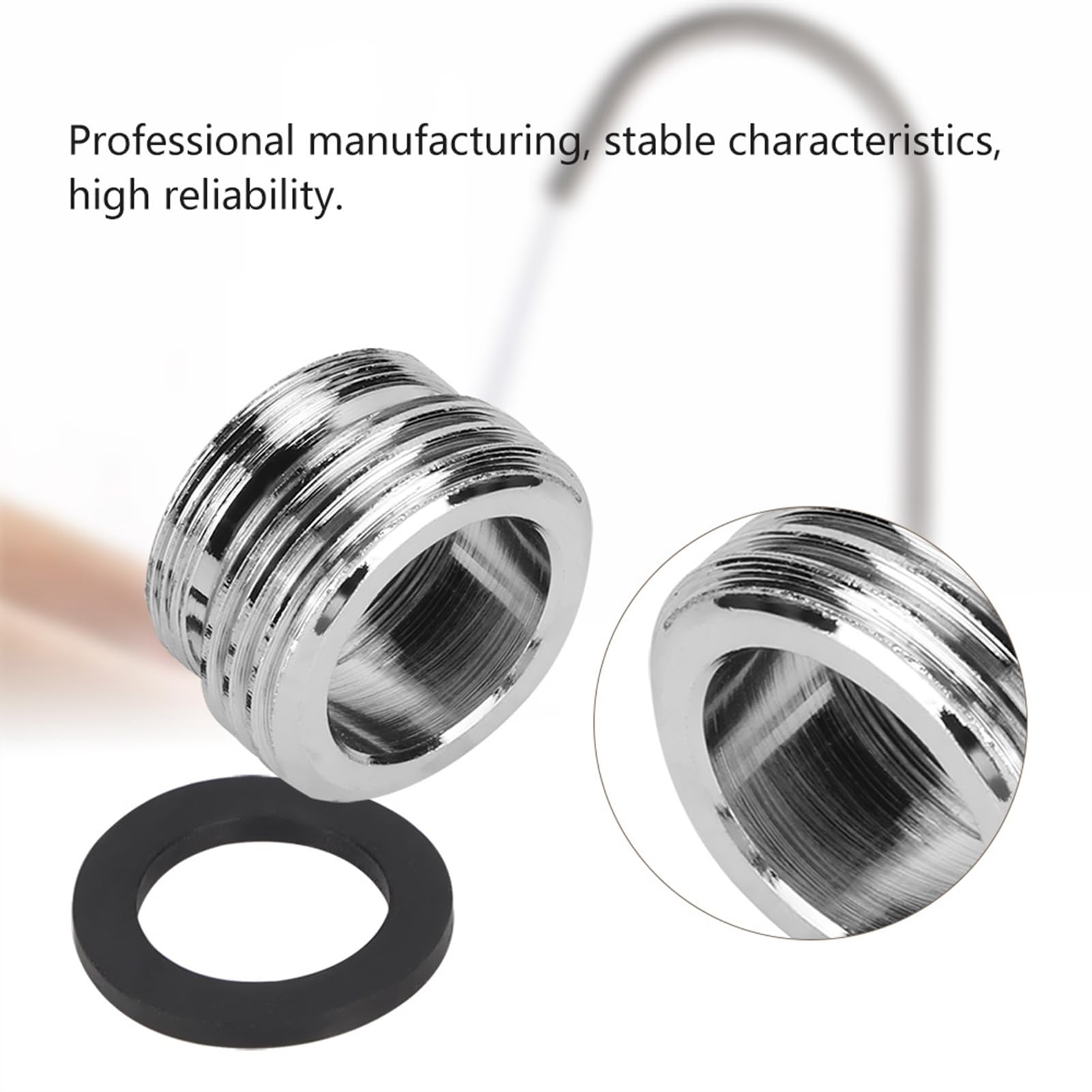 OUKENS Outillage Adaptateur Robinet Cuisine Laiton Chromé + Joint