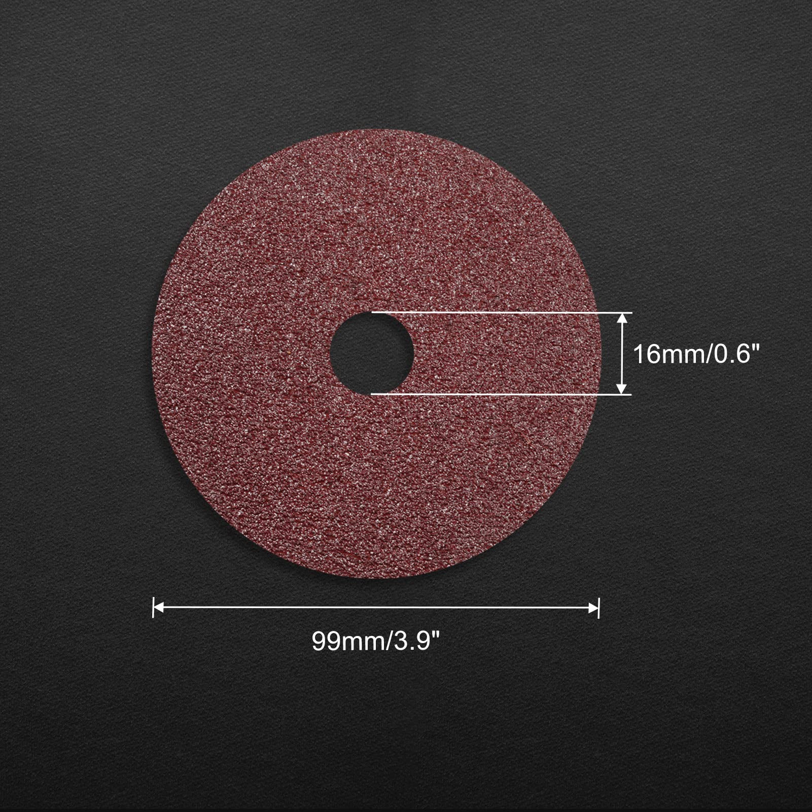 LEONTOOL Disques ponçage fibre 102 mm grain 40 lot 25