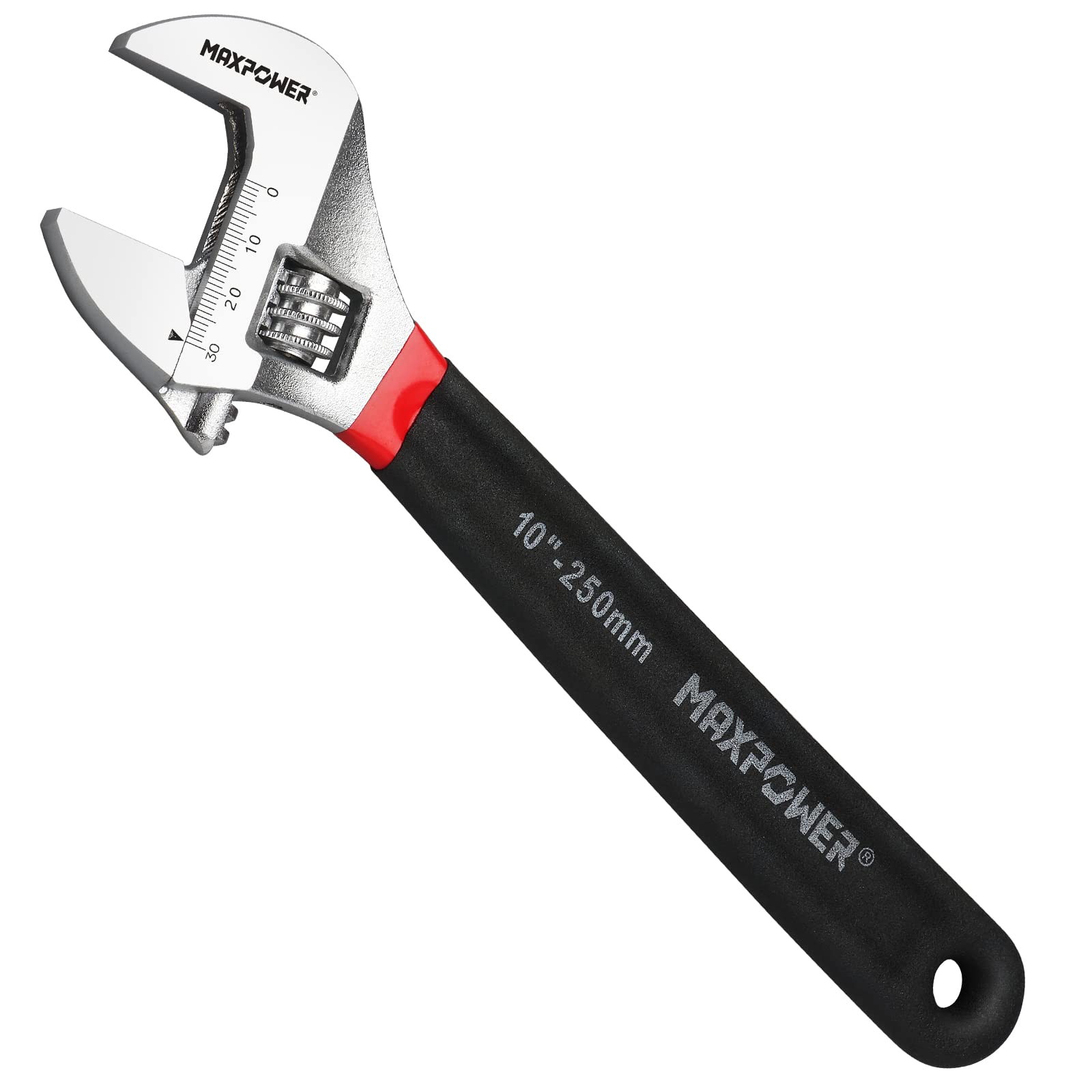 MaxPower Clé clé à molette 250mm Cr-V manche antidérapant