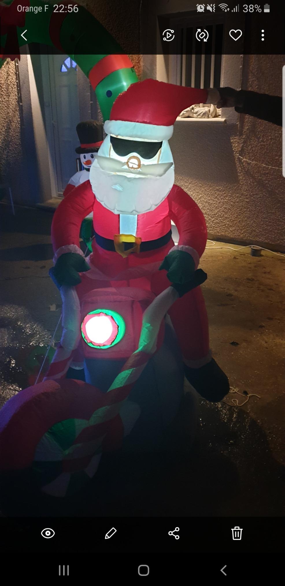 CCLIFE DIY Tools Chien Gonflable Décoration Noël LED 180cm
