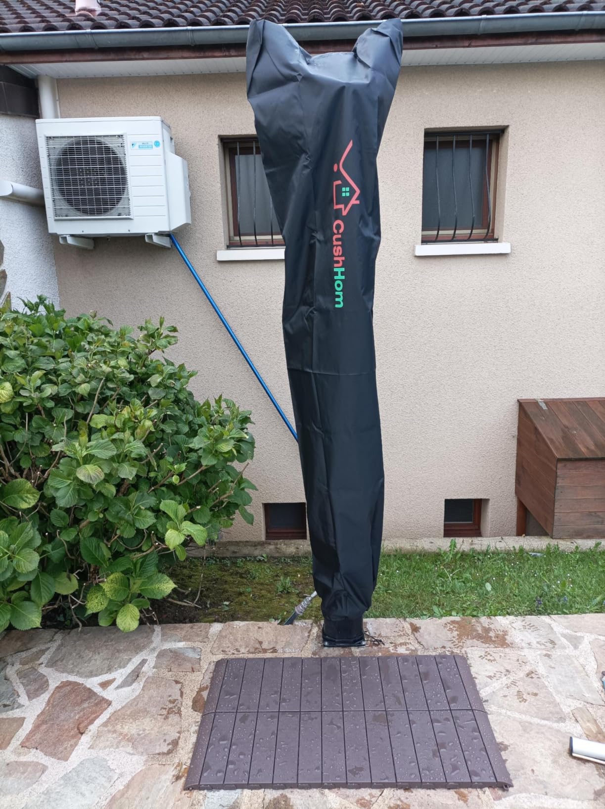 CCLIFE DIY Tools Douche Solaire 35L avec Socle Noir