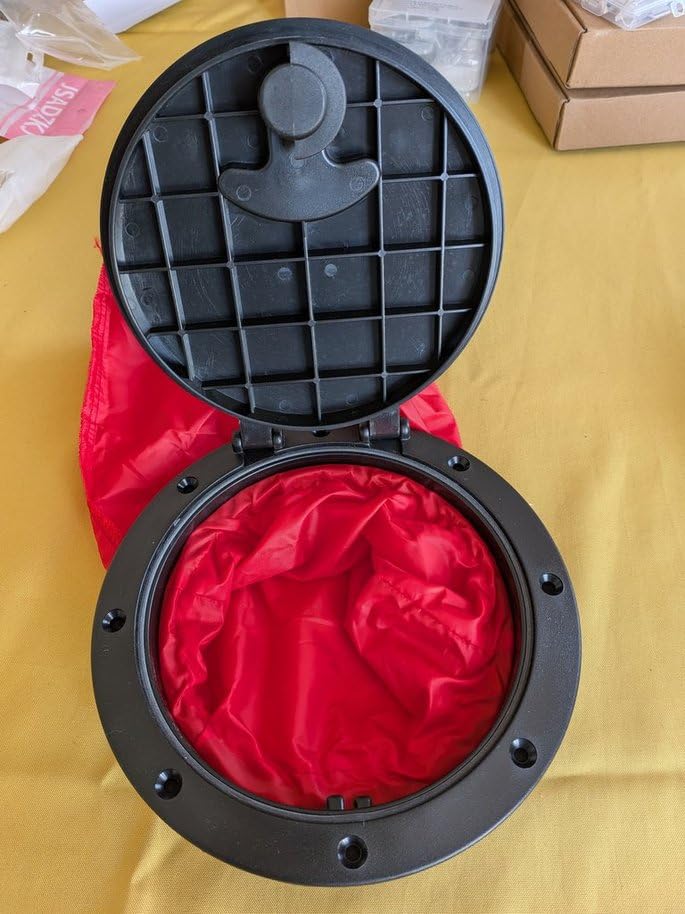 OUKENS trappe d'écoutille marine noire 205 mm bateau kayak