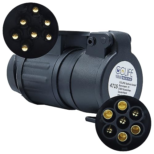 CCLIFE Electronic Tools adaptateur remorque 13 vers 7 broches 12V
