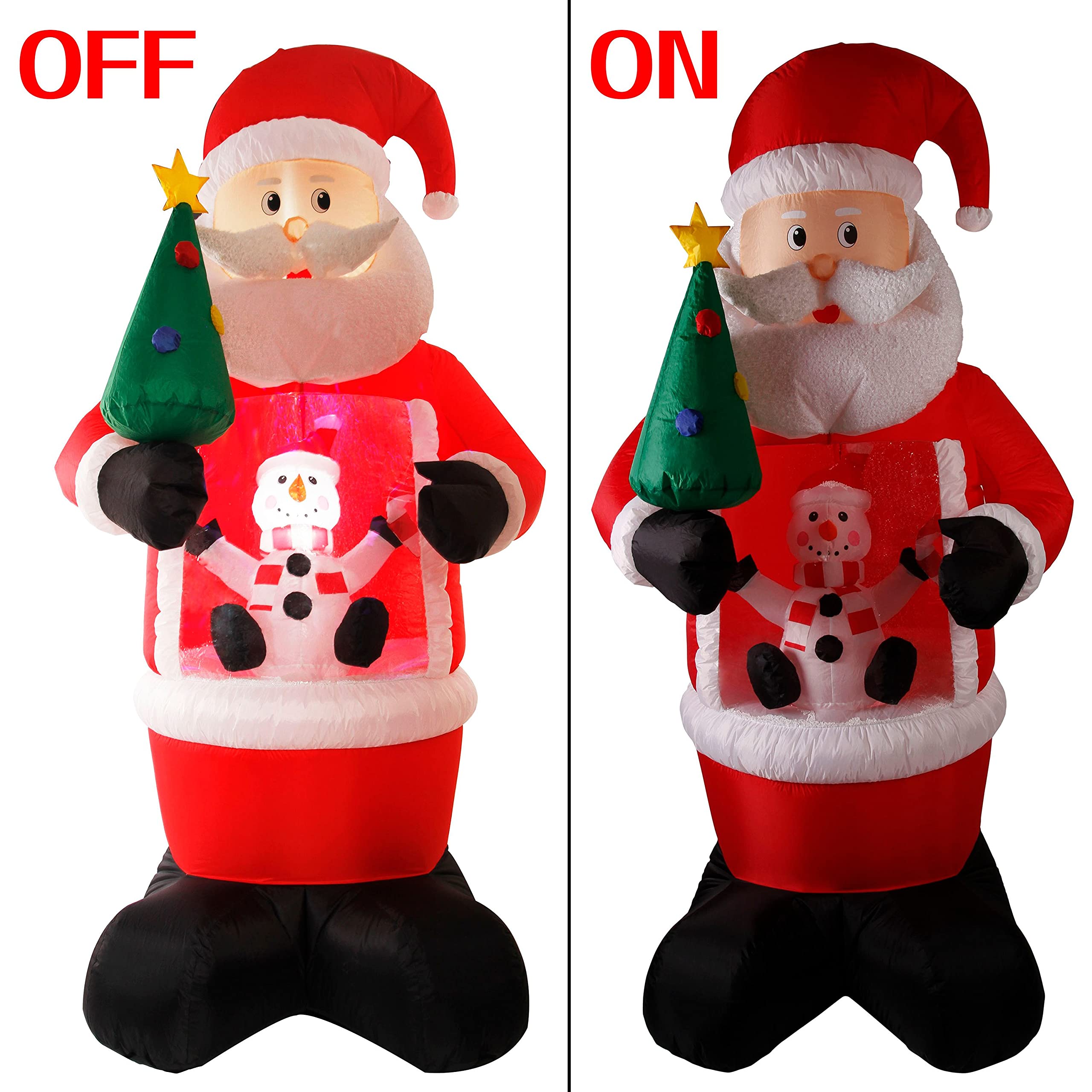 CCLIFE DIY Tools Bonhomme de Neige Gonflable LED 150 cm