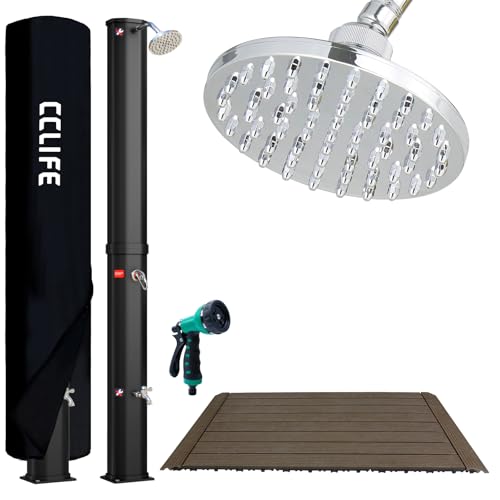 CCLIFE DIY Tools douche solaire jardin 40 litres WPC