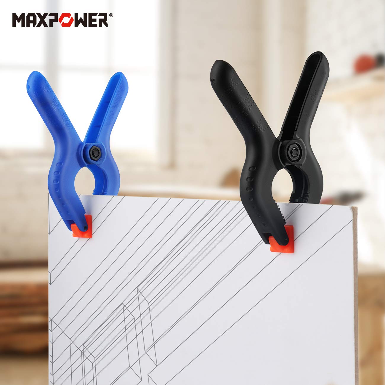 MaxPower Outils de serrage lot 22 pinces à ressort ABS