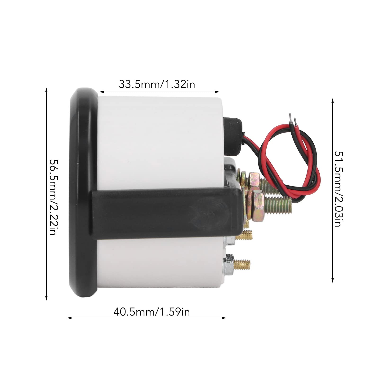OUKENS Accessoires moto jauge carburant 2 pouces LED
