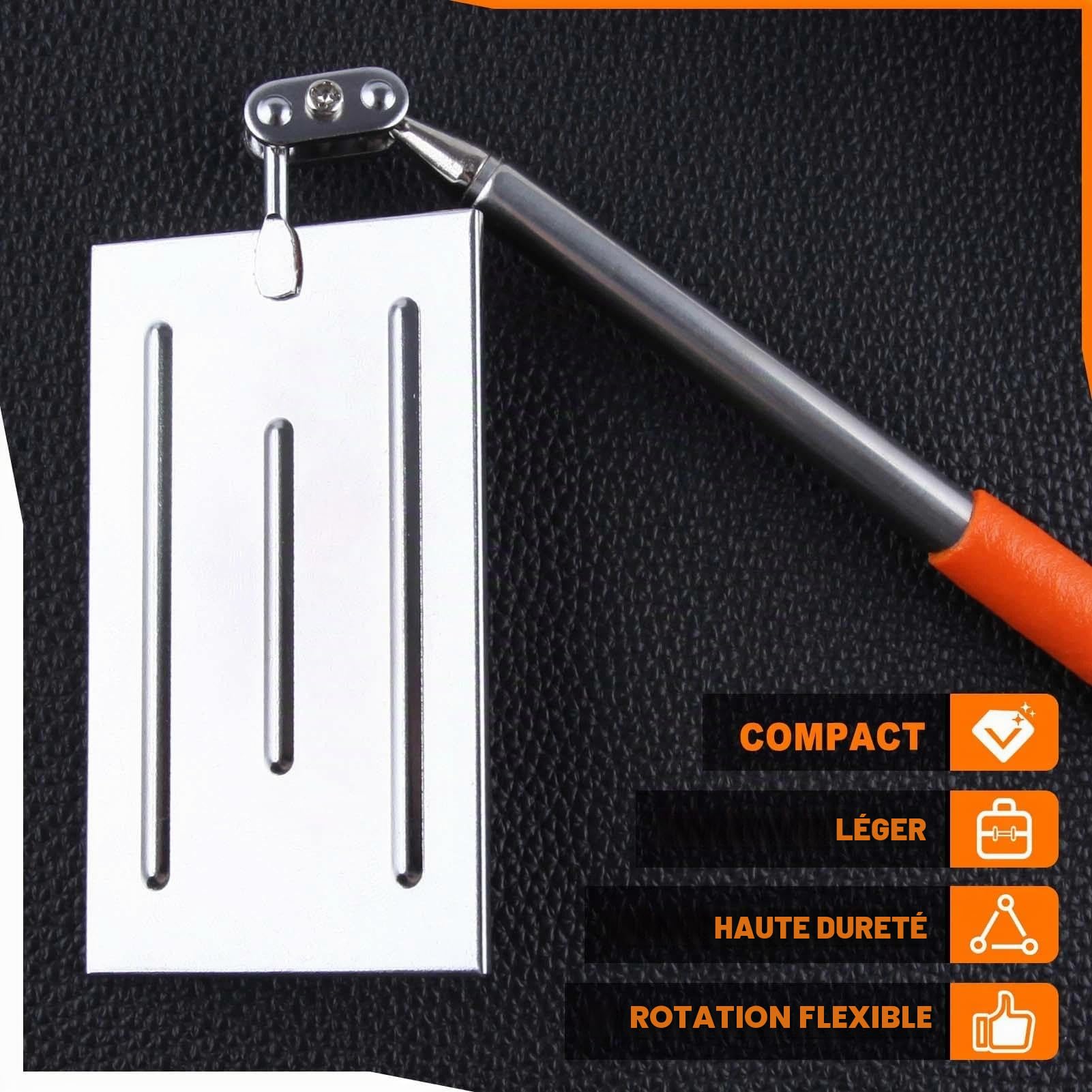 LEONTOOL Outils Automobiles miroir inspection télescopique 49,5cm