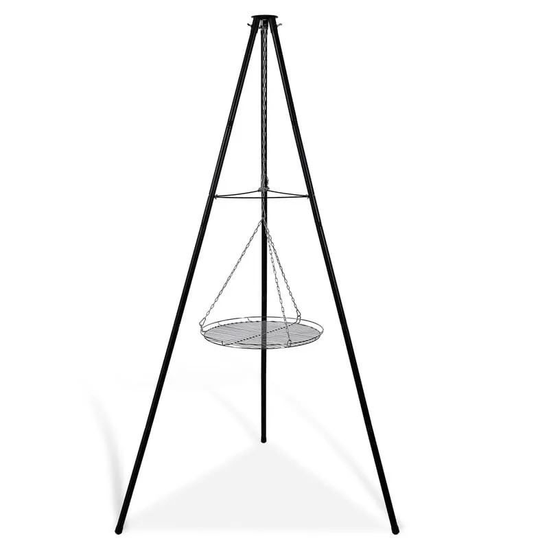 CCLIFE DIY Tools trépied barbecue 205 cm + foyer + plaque