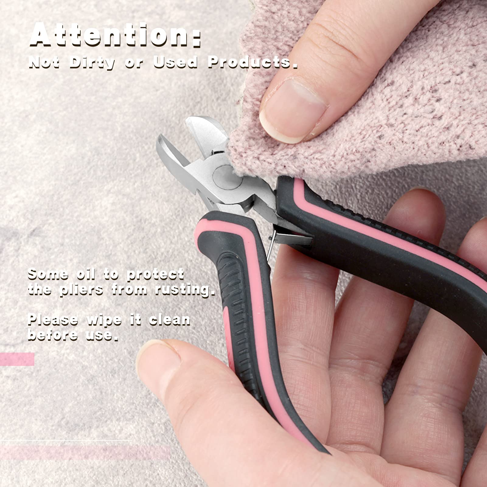 LEONTOOL Pinces pince coupante diagonale 10,2 cm rose bijoux
