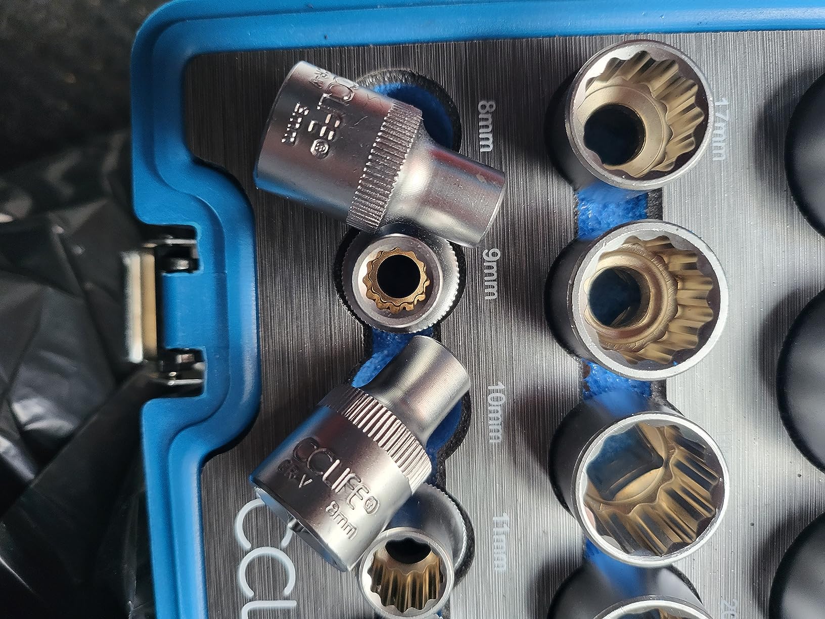 CCLIFE Socket and Bit Sets coffret douilles 1/2 21 pcs Cr-V