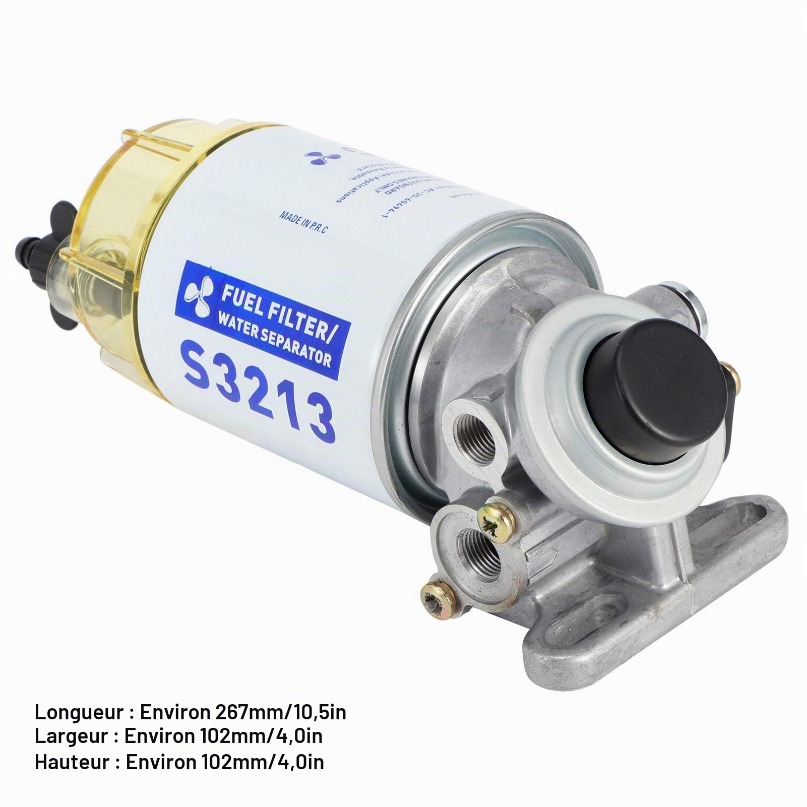 OUKENS S3213 Filtre carburant diesel marin 10 microns
