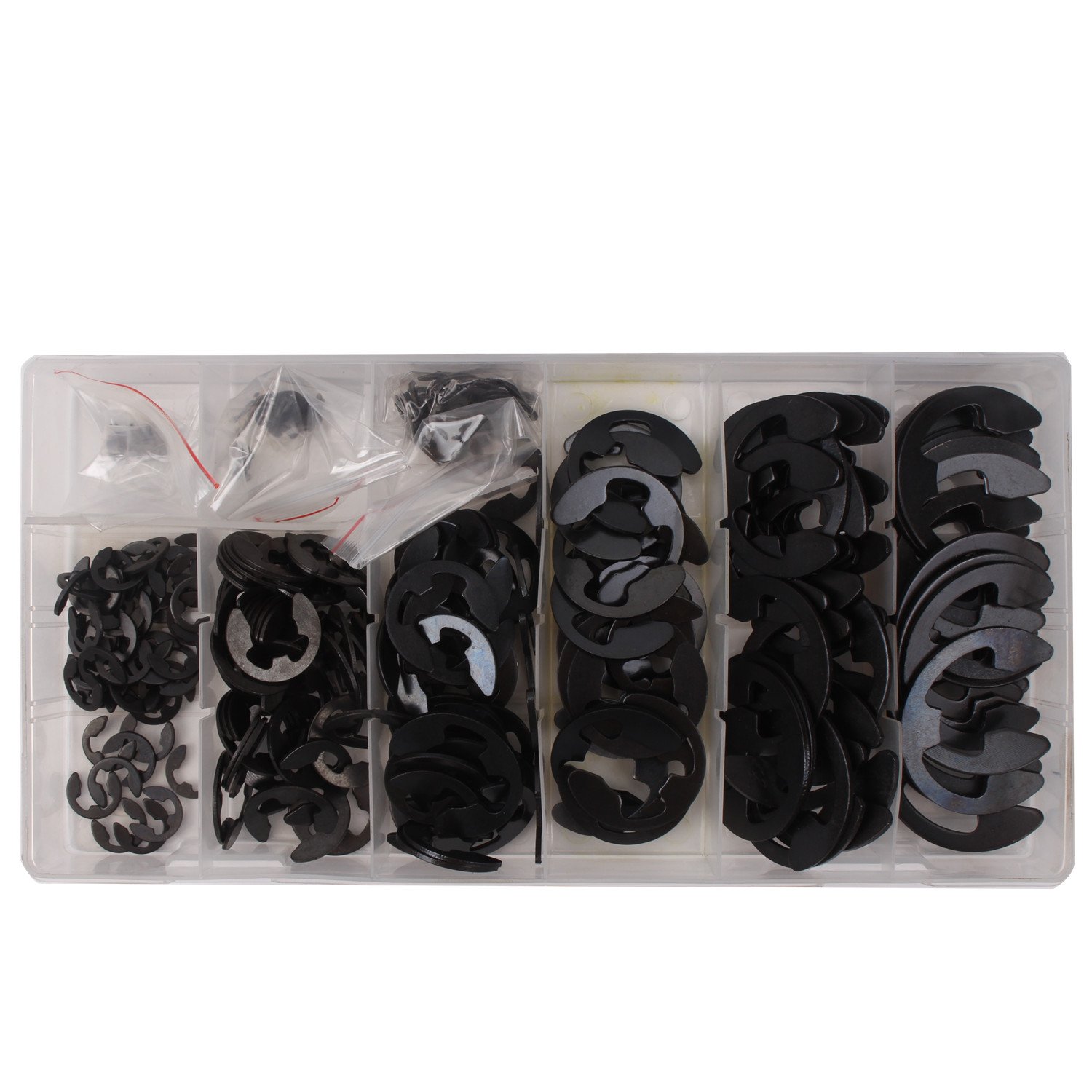 CCLIFE DIY Tools Coffret 300 Circlips en E M1.5-M22