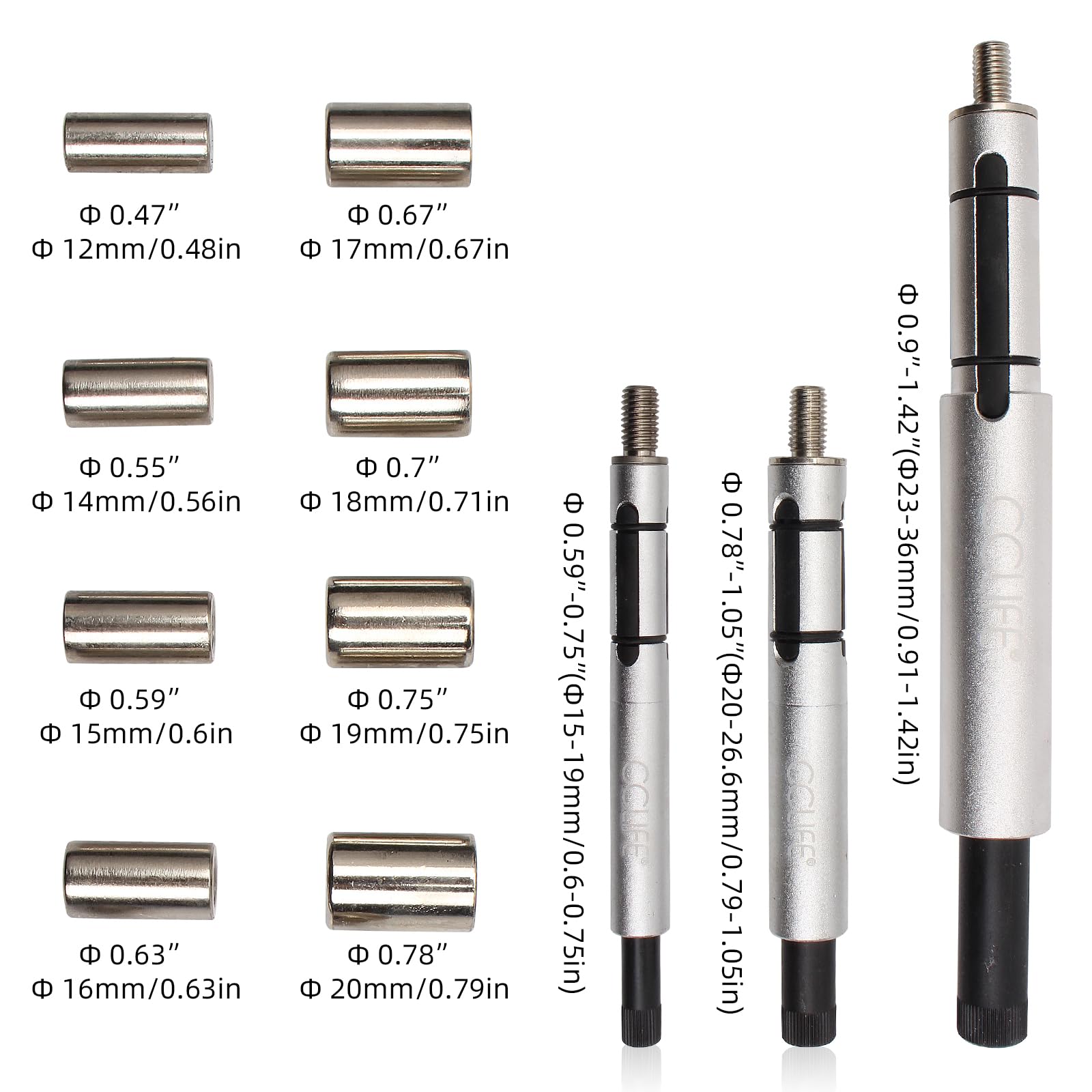 CCLIFE Clutch Tools centreur embrayage universel 11 pcs 12-20mm