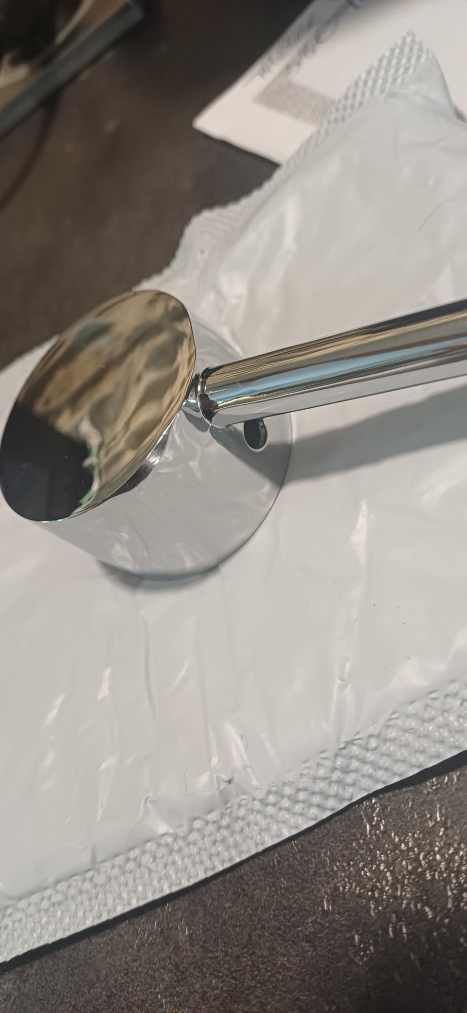OUKENS poignée levier robinet 45 mm zinc chromé 1 pièce