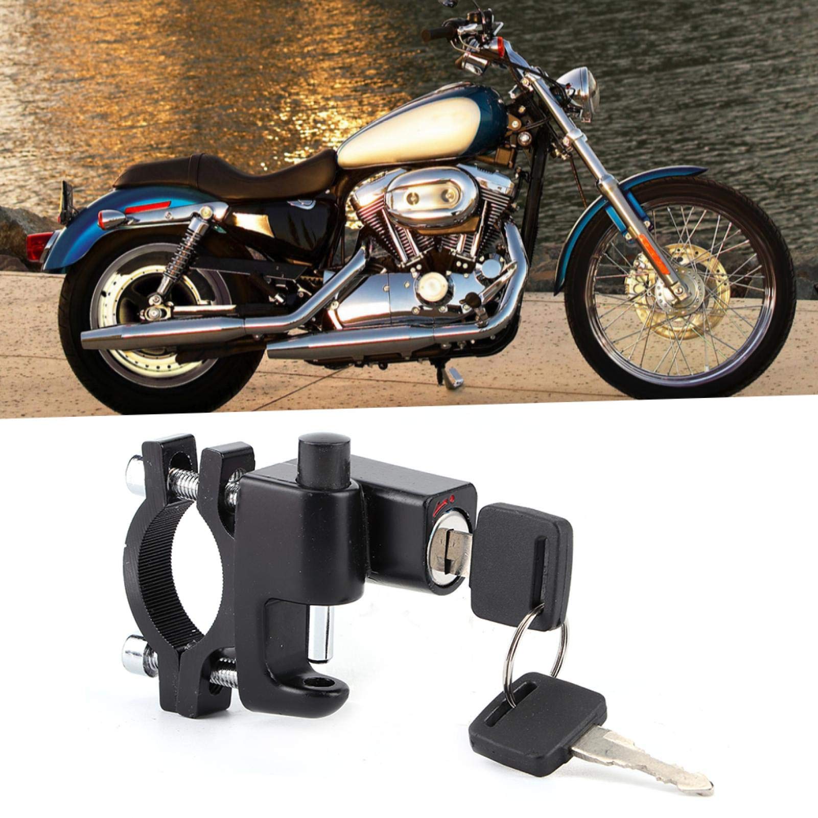 OUKENS Accessoires de moto serrure casque alu étanche